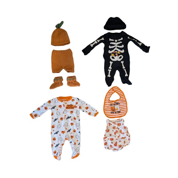 Baby Halloween Outfit Bundle Nb- 3 Months - Picture 1 of 1